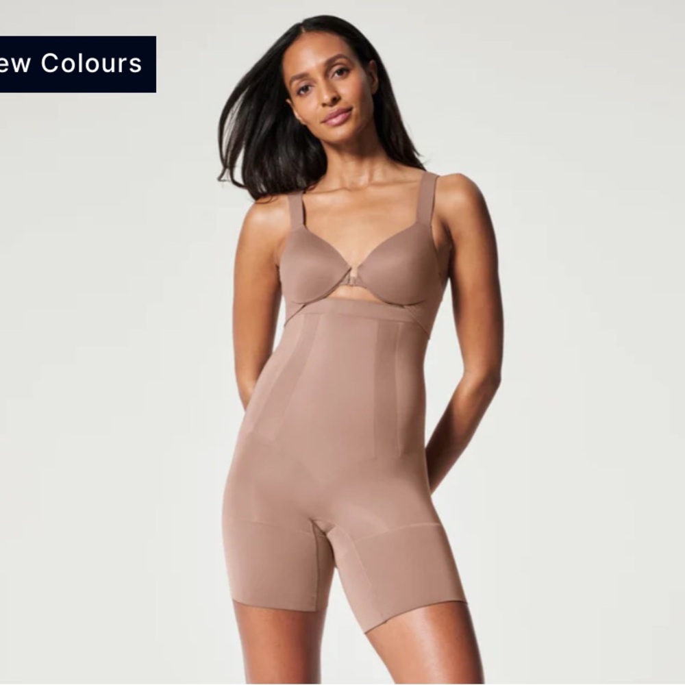 NWT SPANX OnCore High-Waisted Mid-thigh Shorts Shapewear  |  sz Large